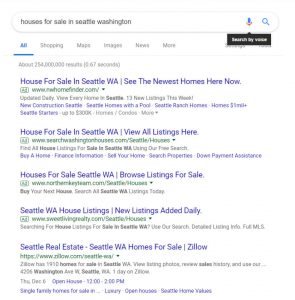 Ví dụ chạy quảng cáo google ads search dành cho Bất động sản