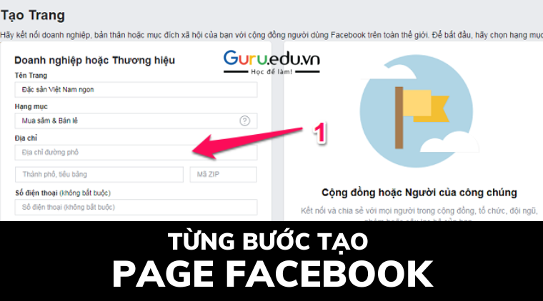 Cách tạo page facebook để tiếp thị doanh nghiệp của bạn