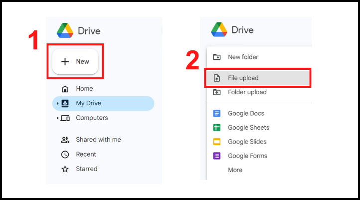 Các bước thực hiện chuyển file scan sang Word bằng Google Drive