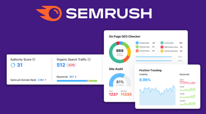 SEMRush giúp tìm kiếm từ khóa miễn phí truy nhiên vẫn có một số hạn chế số lượng từ khóa