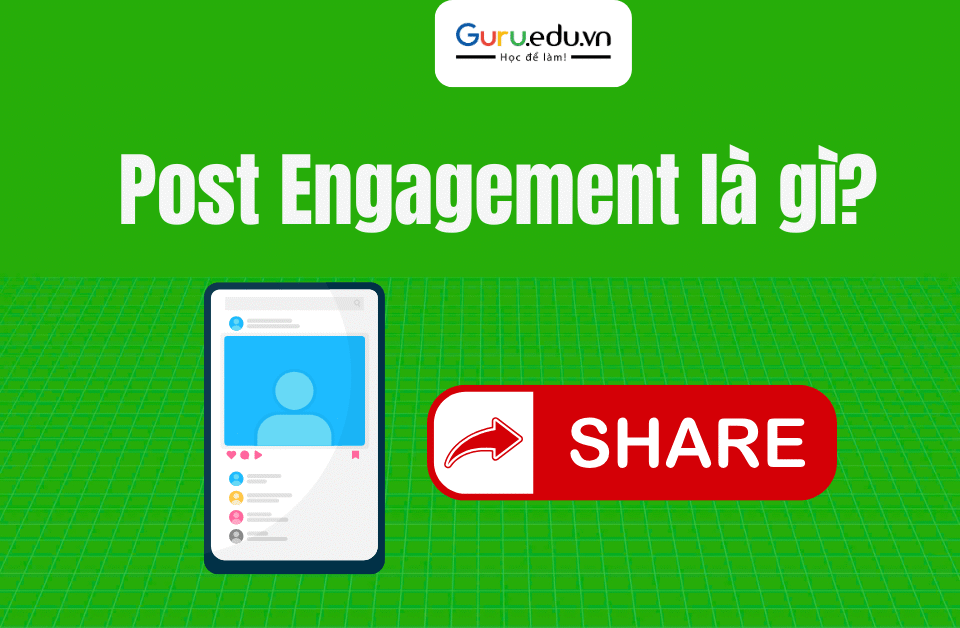 Post engagement là thuật ngữ chỉ tổng hợp các tương tác của người dùng trên bài đăng mạng xã hội như like, comment, share, click… Đây là chỉ số quan trọng phản ánh mức độ hấp dẫn và hiệu quả của nội dung bạn đăng tải.