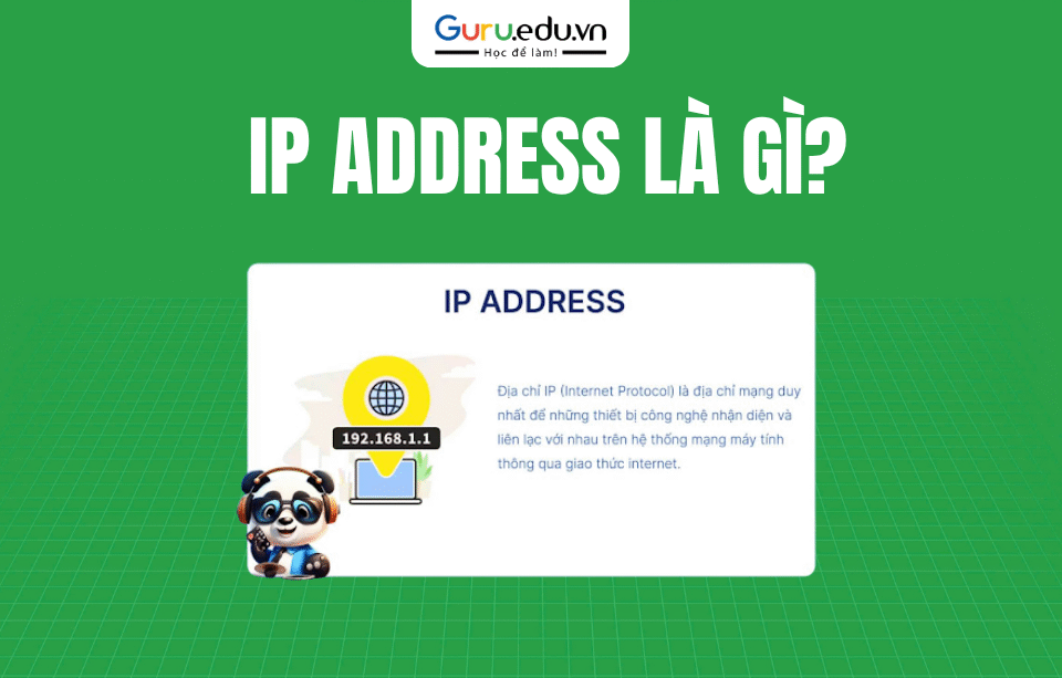 Địa chỉ IP (Internet Protocol Address) là một dãy số dùng để nhận diện thiết bị trên mạng Internet hoặc mạng nội bộ. Mỗi thiết bị kết nối Internet đều có một địa chỉ IP riêng, tương tự như địa chỉ nhà để định danh vị trí.