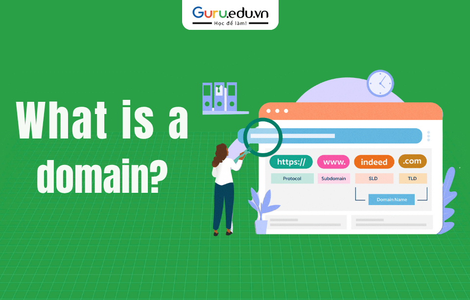 Domain (tên miền) là địa chỉ duy nhất trên Internet giúp xác định một trang web. Nó giống như địa chỉ nhà trong thế giới thực, giúp người dùng truy cập website dễ dàng hơn thay vì phải nhớ địa chỉ IP phức tạp.