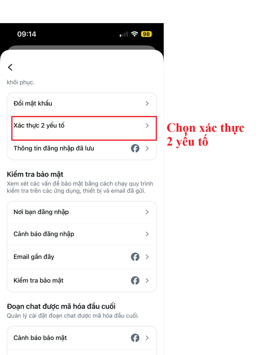 Bảo Mật 2 Lớp Facebook