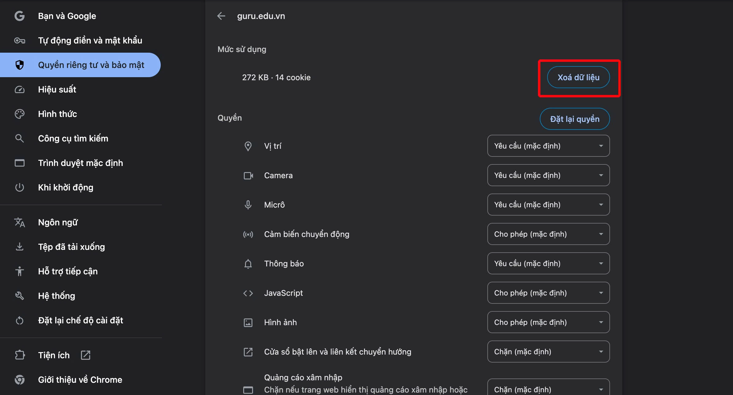 Cache Website